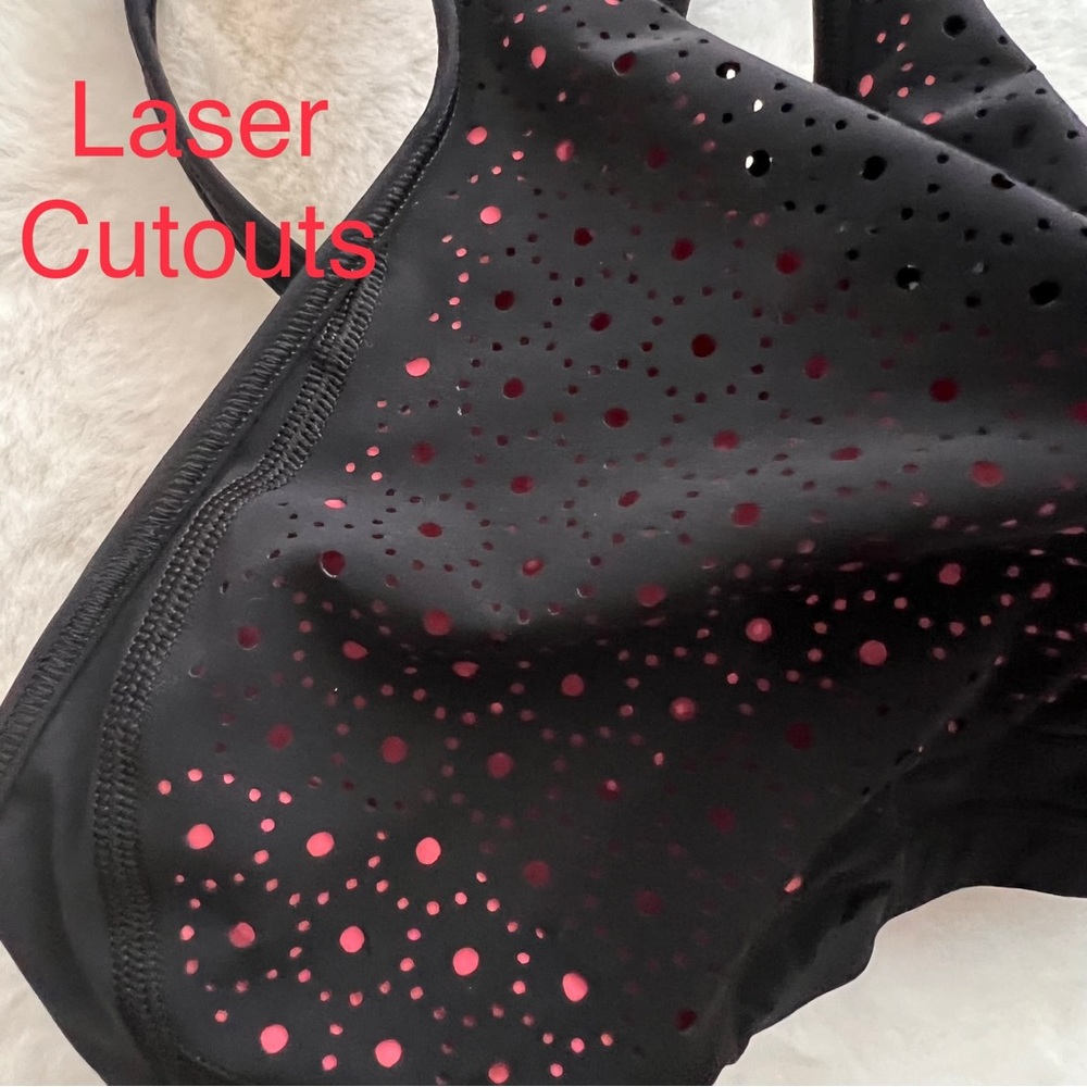 Lululemon Colour Me Quick Bra Black / Flash Light Tone Size 4 - Picture 7 of 13